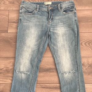 Distressed cropped Free People Jeans Size 30